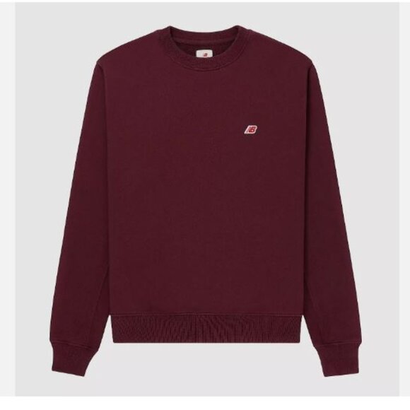 New Balance Men's MADE in USA Core Crewneck Sweatshirt MT21541NBY NB BURGUNDY